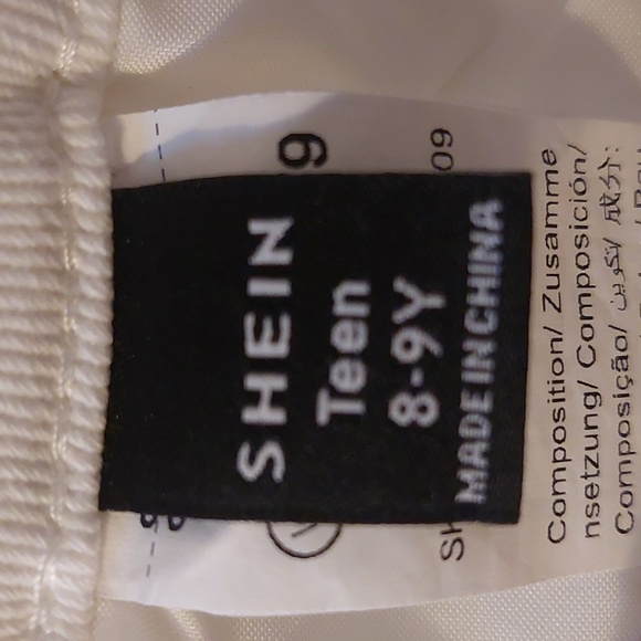 Teen Girls Button Raw Hem Skinny Jeans - Picture 4 of 5